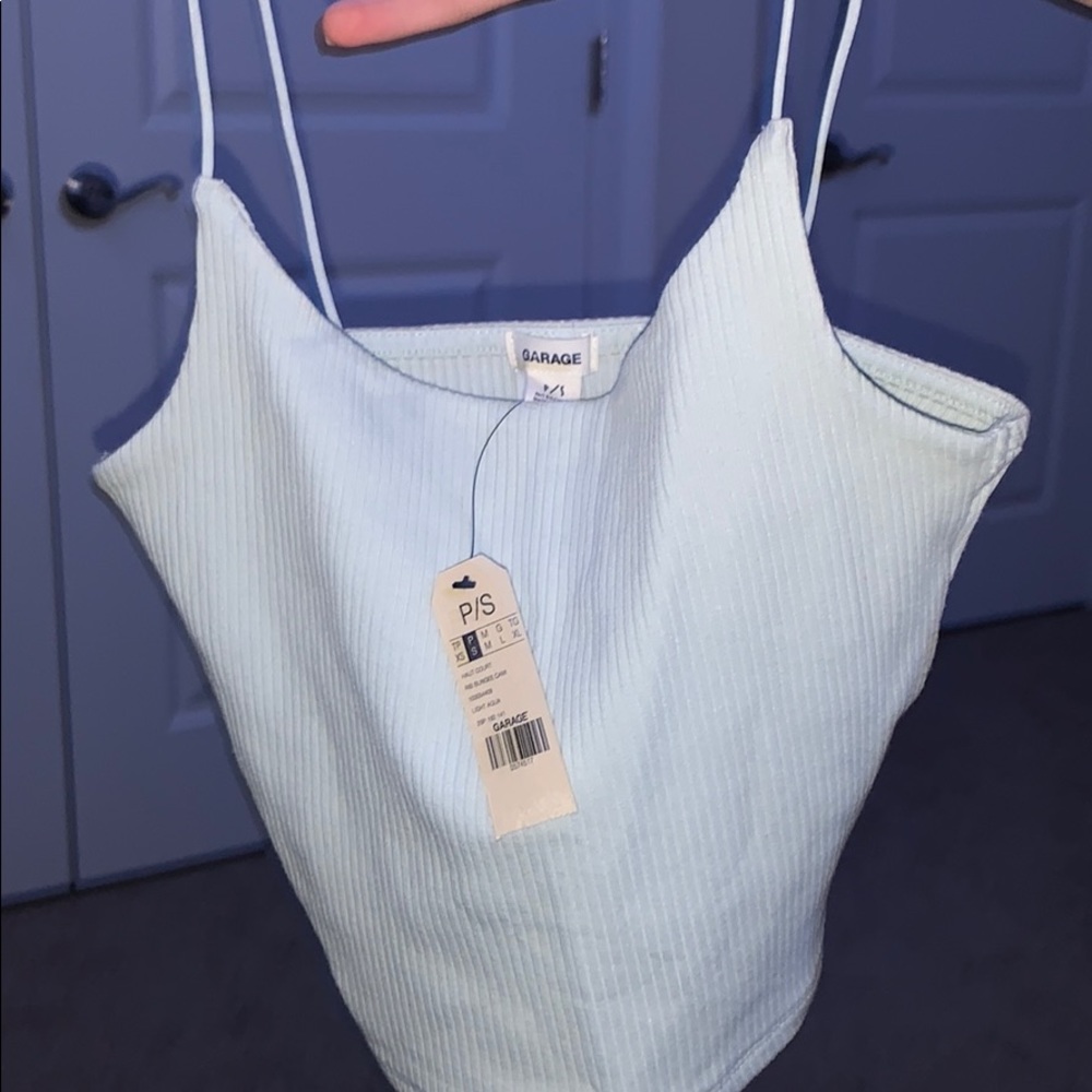 Garage blue tank top